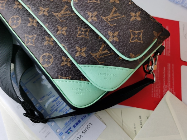 ルイヴィトンバッグ素材ディテール